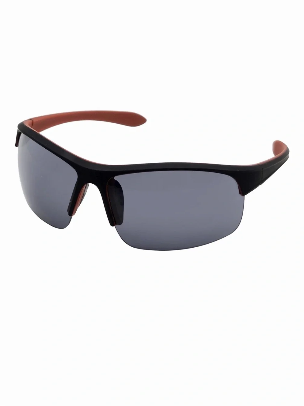 Sports Wrap Shield Frame Smoke Lens Sunglasses - 100% UV Protection